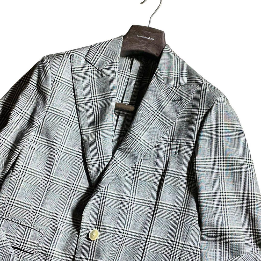 ガブリエレパジーニ　スーツ　セットアップ　チェック　ウィンドウペン　イタリア製