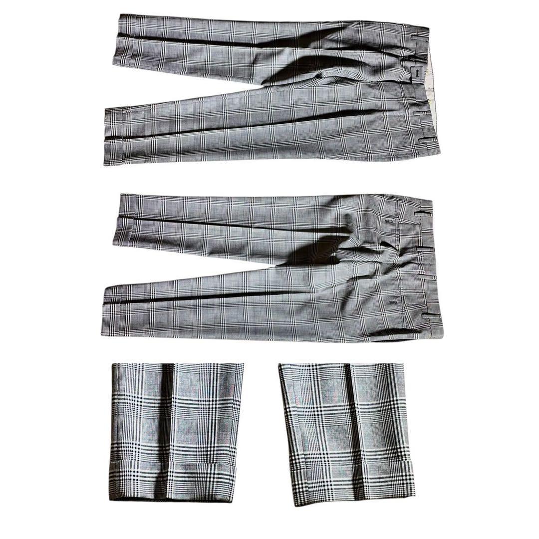 ガブリエレパジーニ　スーツ　セットアップ　チェック　ウィンドウペン　イタリア製