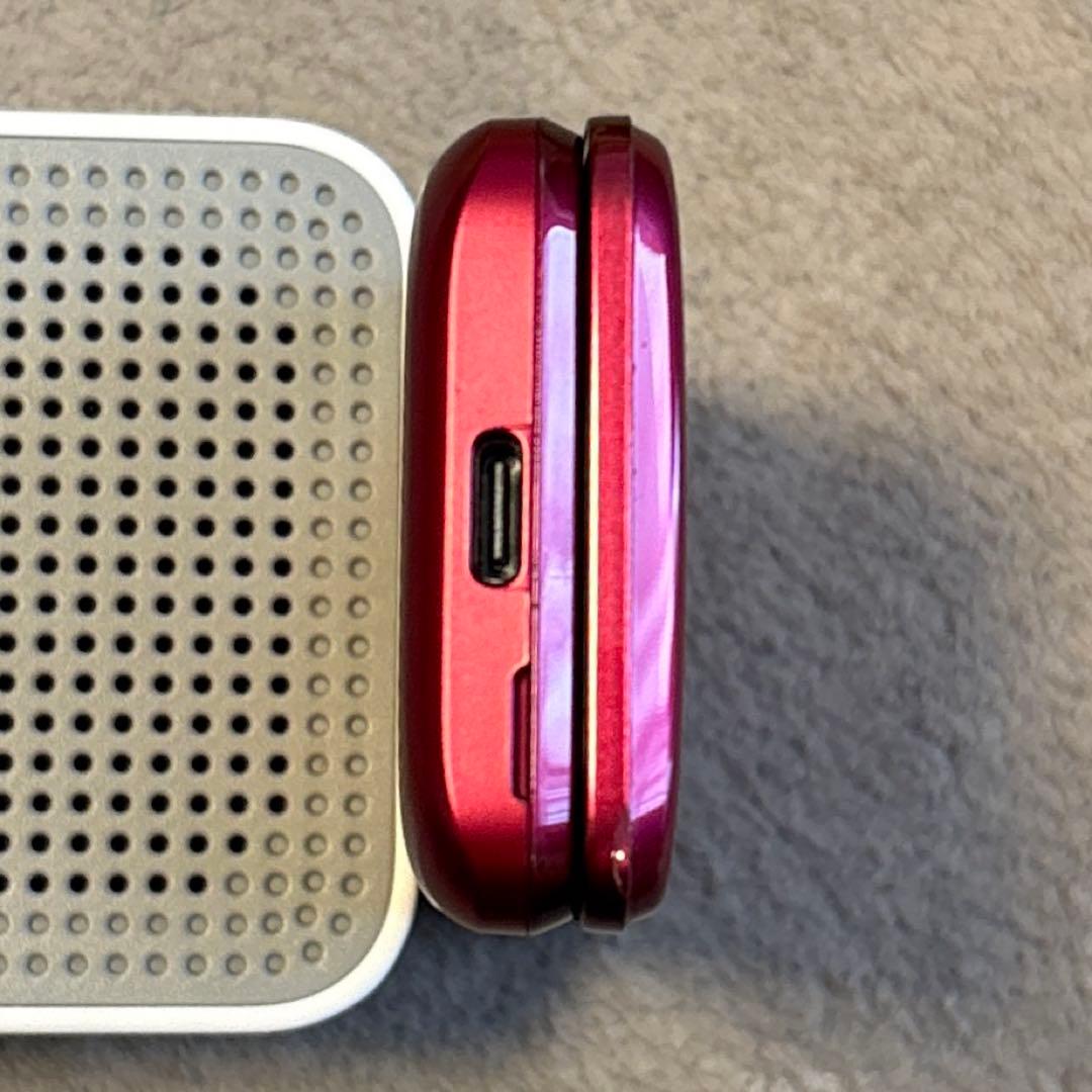 かんたんケータイ KYF43 ワインレッド