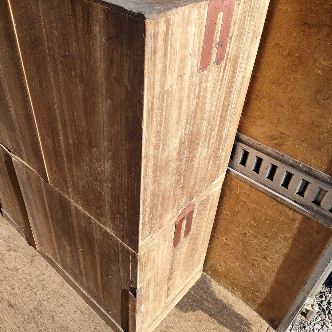 送料無料！総桐 シンプルな時代物桐箪笥 タンス 古民家 古道具 昭和レトロ