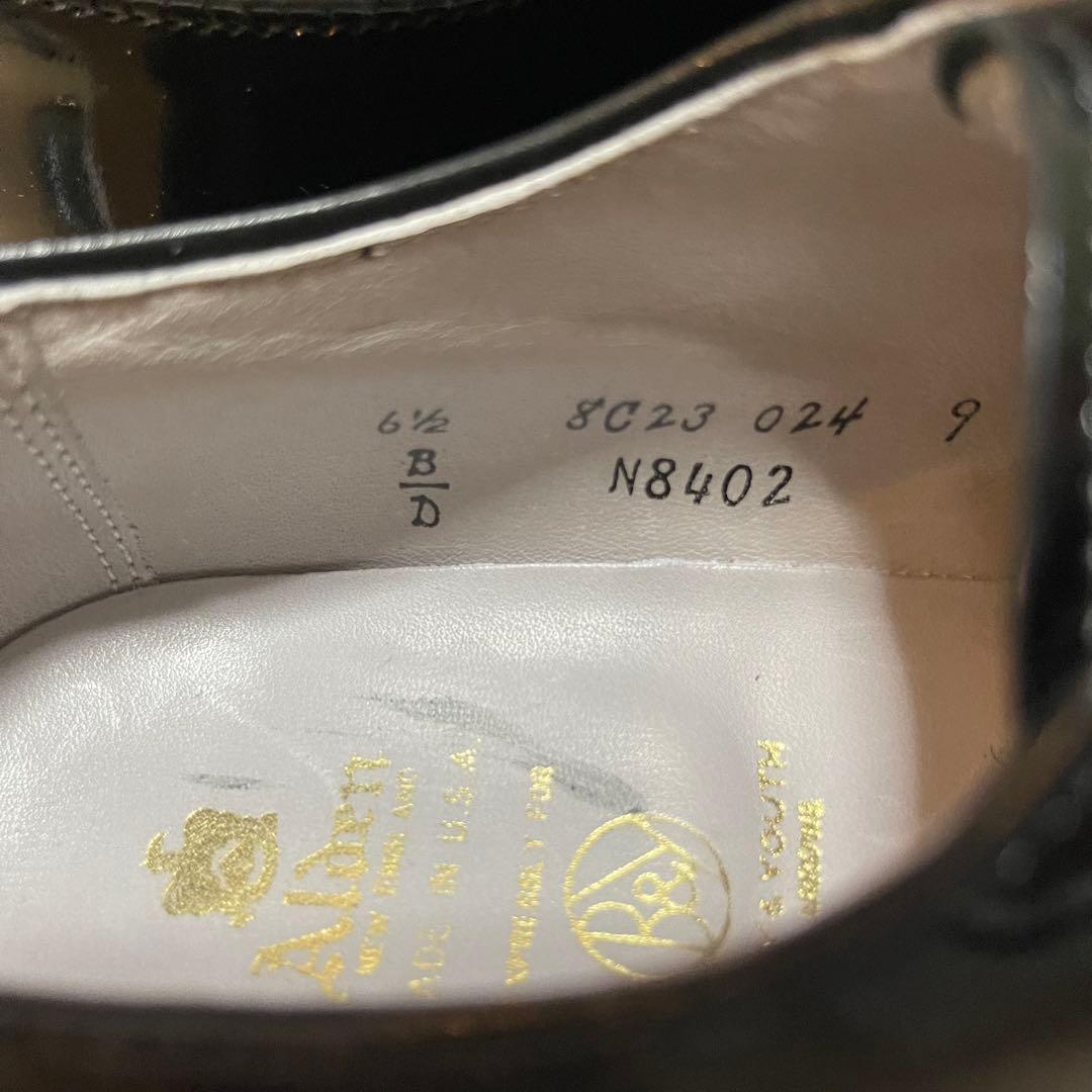 Alden × BEAUTY&YOUTH パテントレザー プレーントゥ6.5D