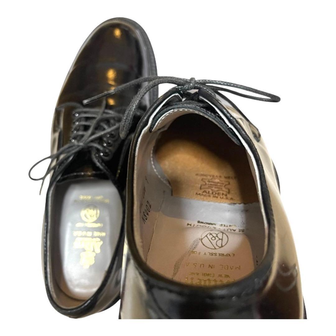 Alden × BEAUTY&YOUTH パテントレザー プレーントゥ6.5D