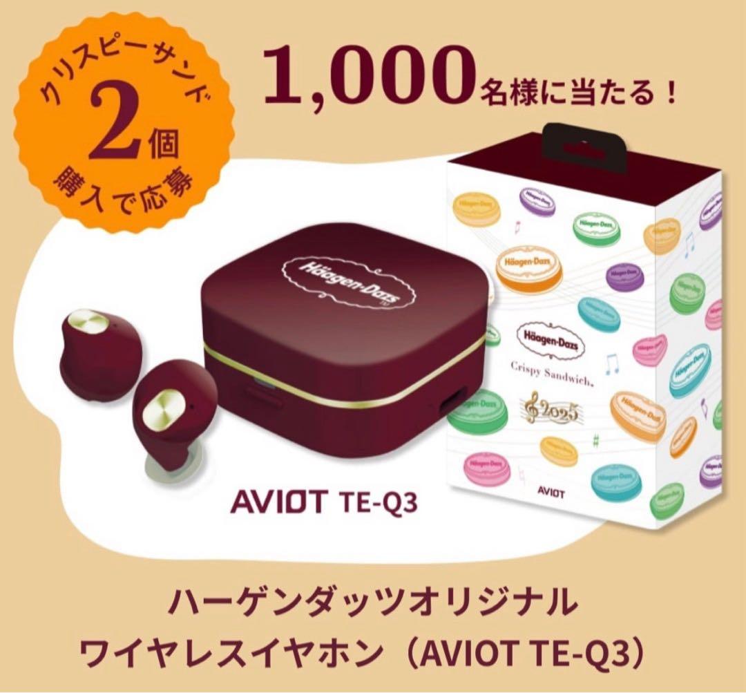 新品未開封 ハーゲンダッツ AVIOT TE-Q3 ワイヤレスイヤホン 2025