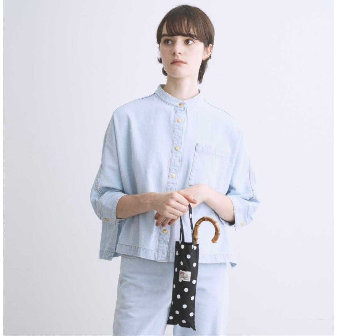 新品未使用 トラディショナルウェザーウェア 折りたたみ傘 ドット バンブー