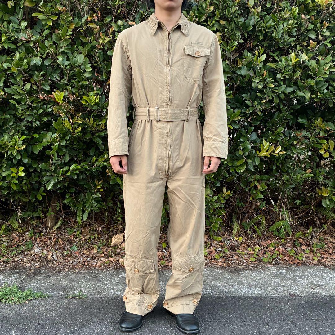 40s 米軍 AN6550 サマーフライトスーツ ツナギ 38L カバーオール