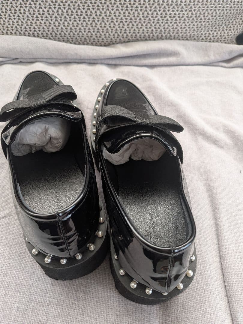 アキロン×Donobanコラボ パールリボンローファーM