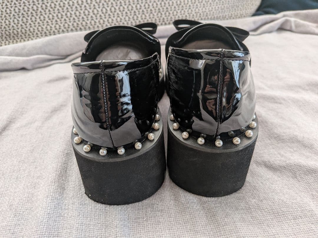 アキロン×Donobanコラボ パールリボンローファーM