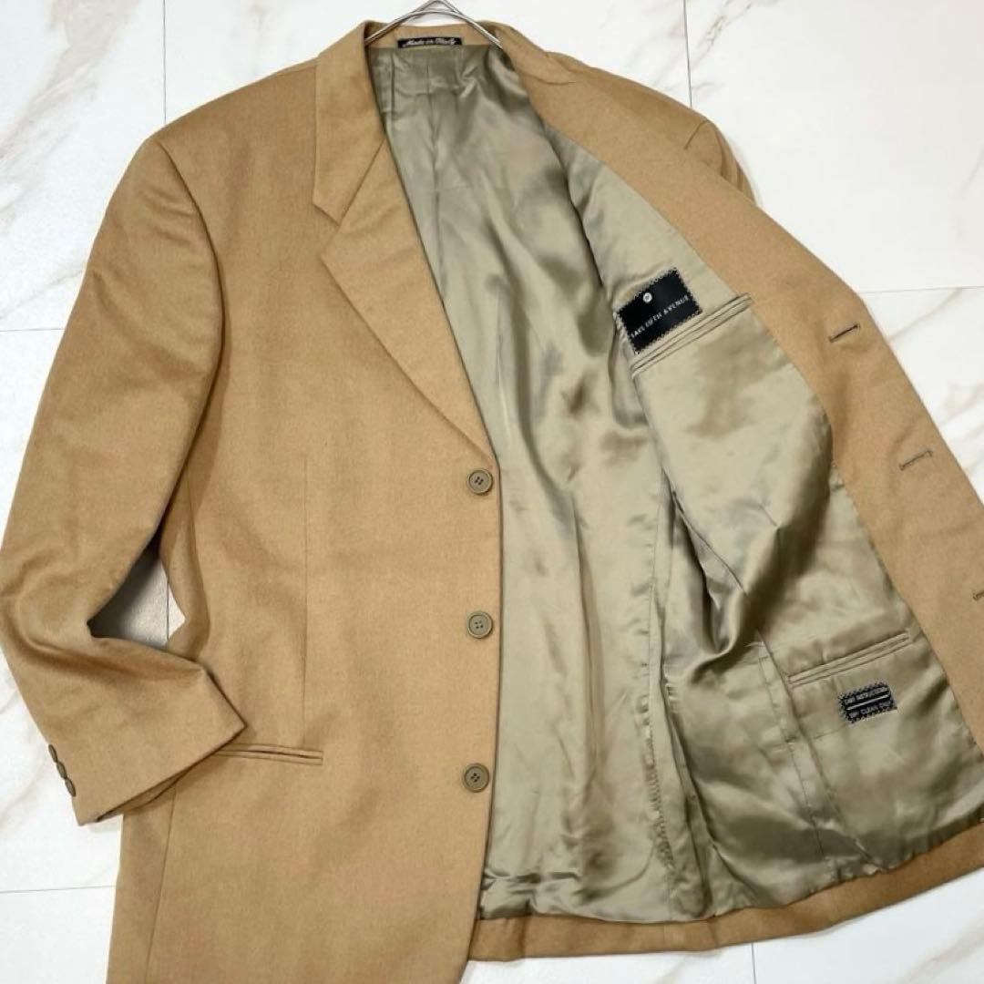 【美品★キャメルヘア100%】ジョルジオアルマーニ テーラードジャケットベージュ