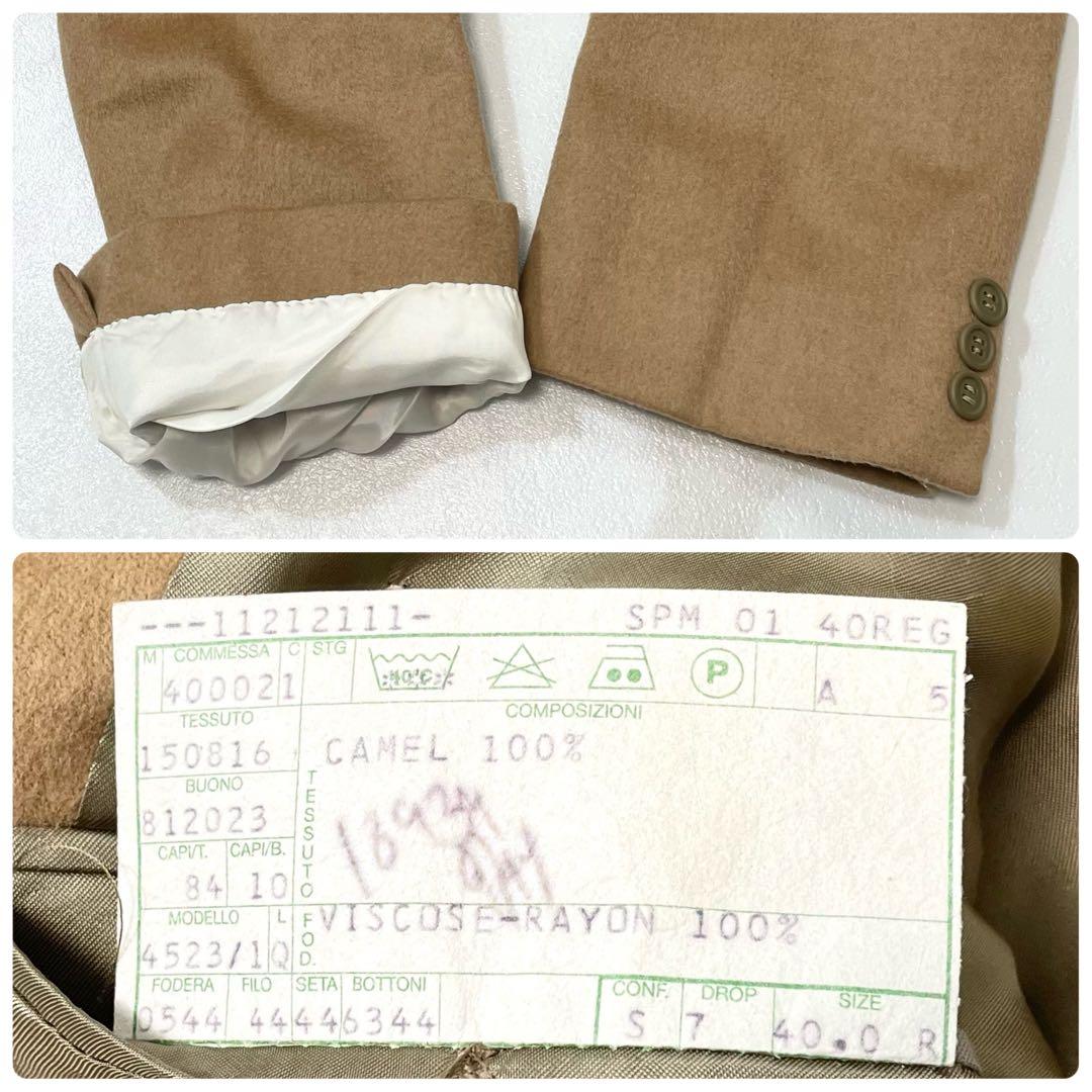 【美品★キャメルヘア100%】ジョルジオアルマーニ テーラードジャケットベージュ