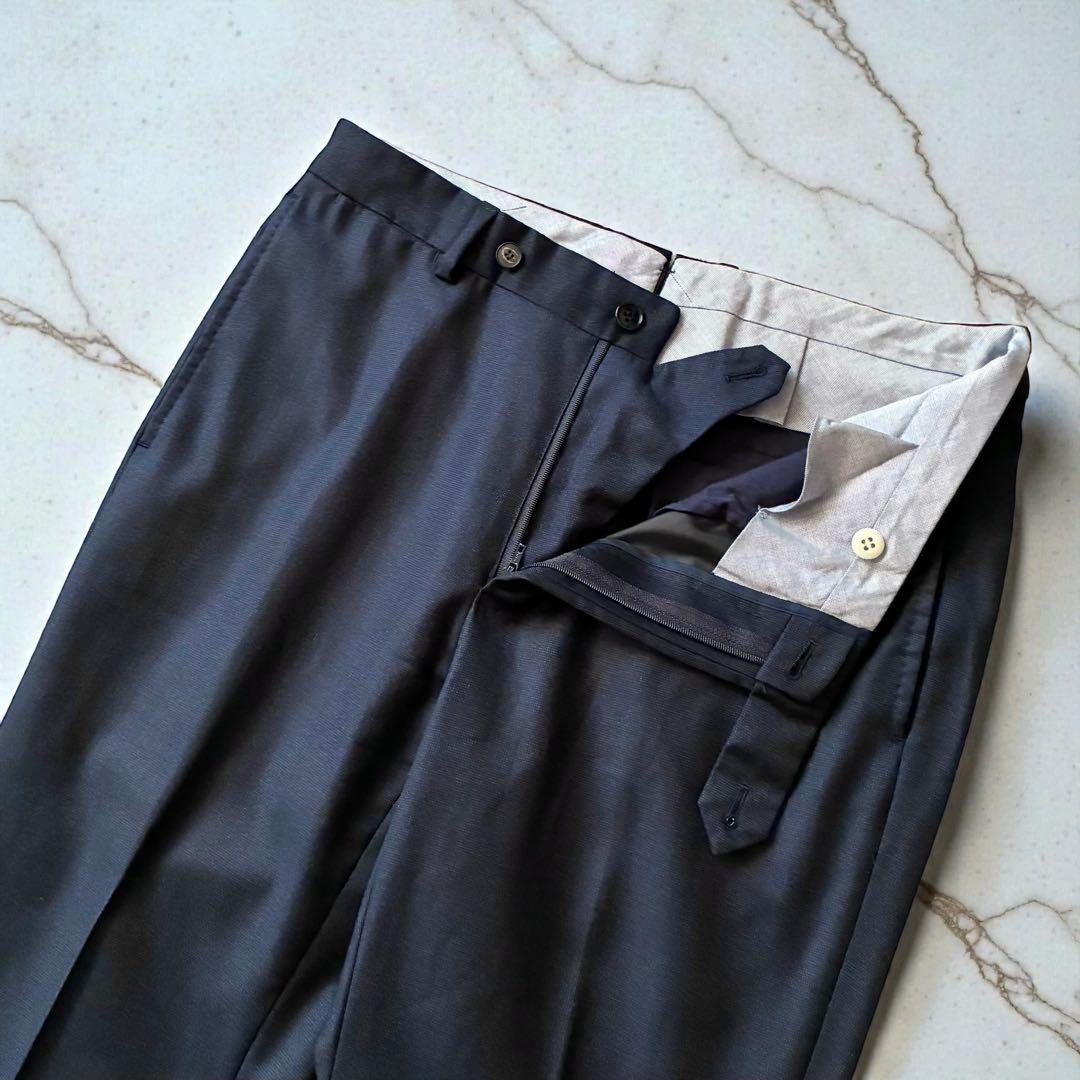 極美品 ロロピアーナ ユニバーサルランゲージ セットアップシングルスーツ 紺色