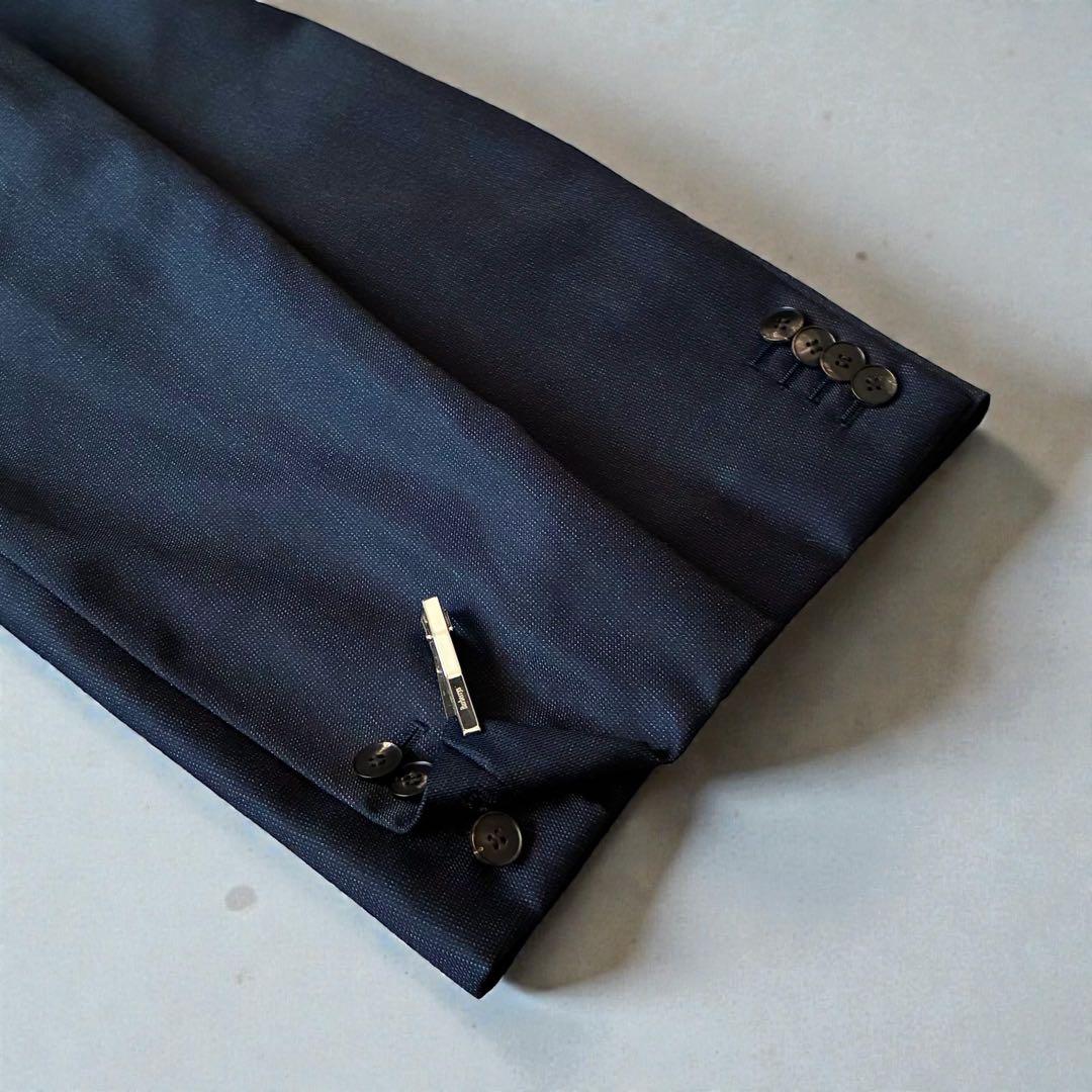 極美品 ロロピアーナ ユニバーサルランゲージ セットアップシングルスーツ 紺色