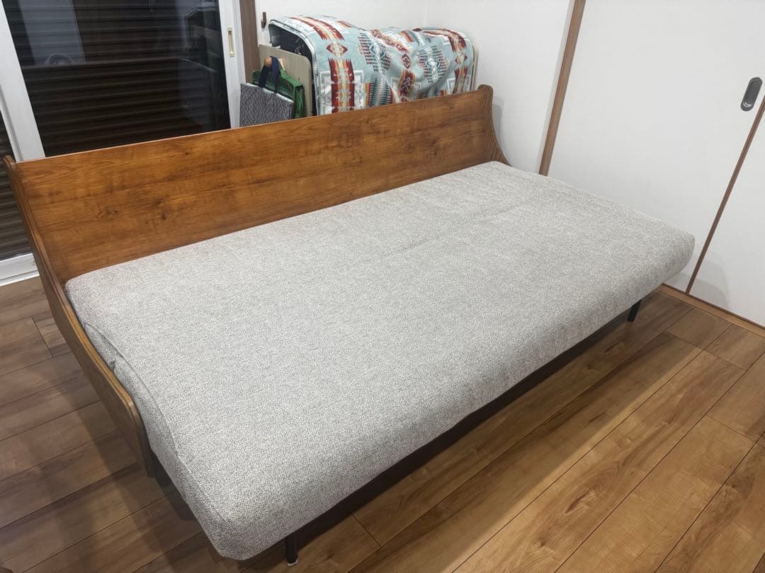 ジャーナルスタンダード　HABITAT ハビタ ソファベッド　ベージュ　カバー付