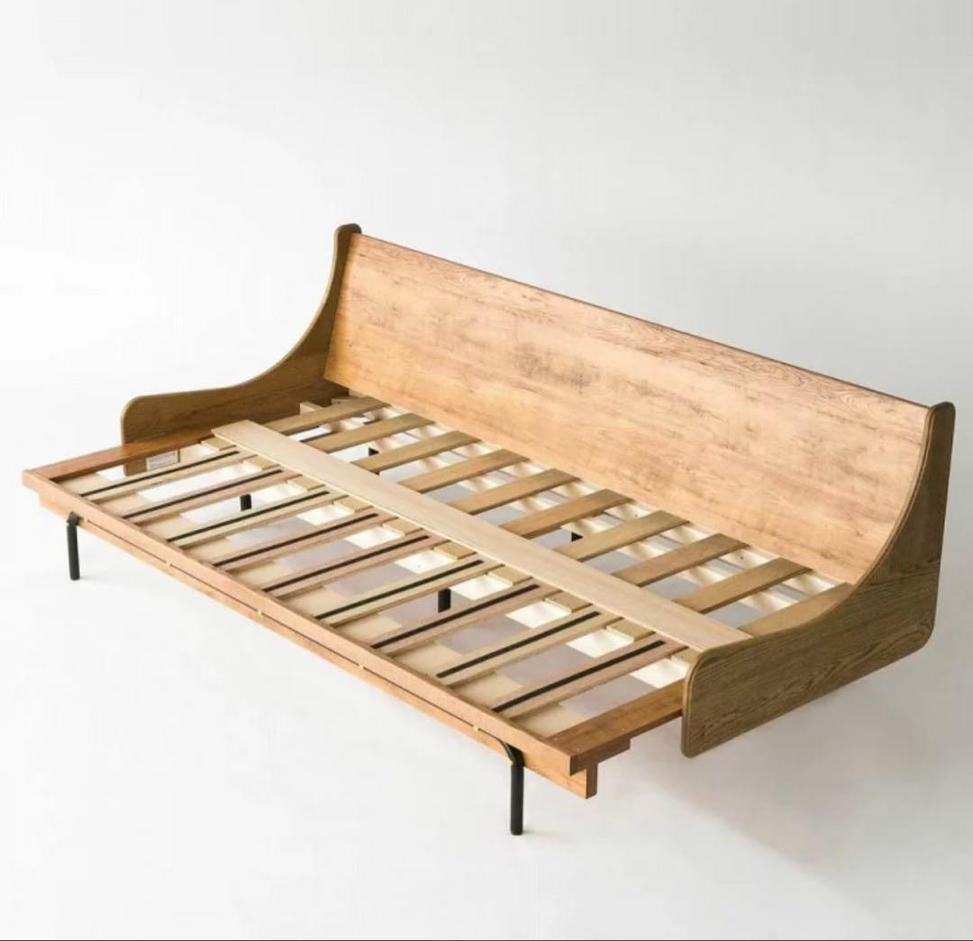 ジャーナルスタンダード　HABITAT ハビタ ソファベッド　ベージュ　カバー付