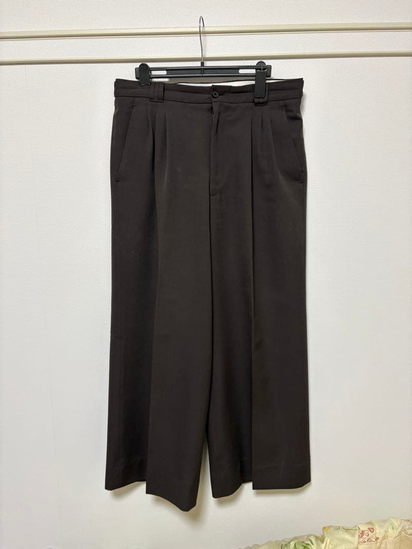 パンツ YOKE 3pleated Wide-leg Trousers