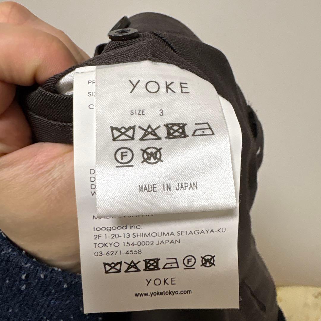 パンツ YOKE 3pleated Wide-leg Trousers