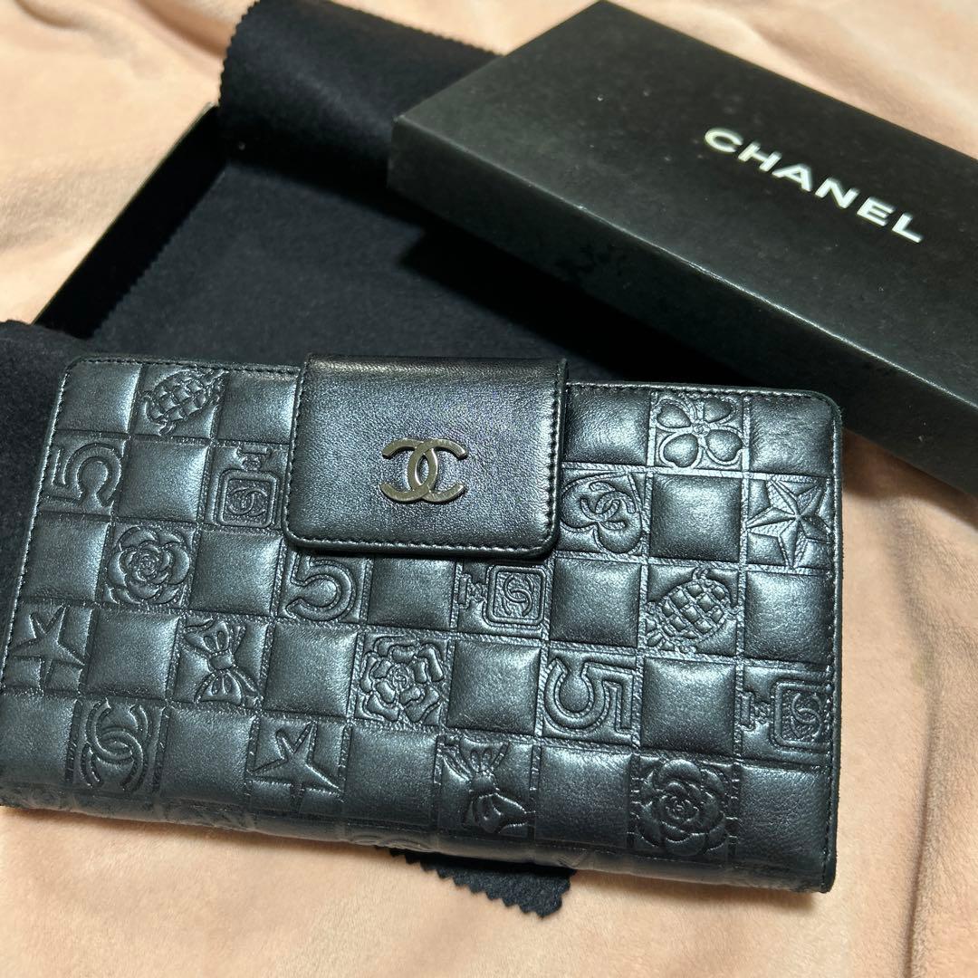 【CHANEL 】ココマーク　がま口長財布