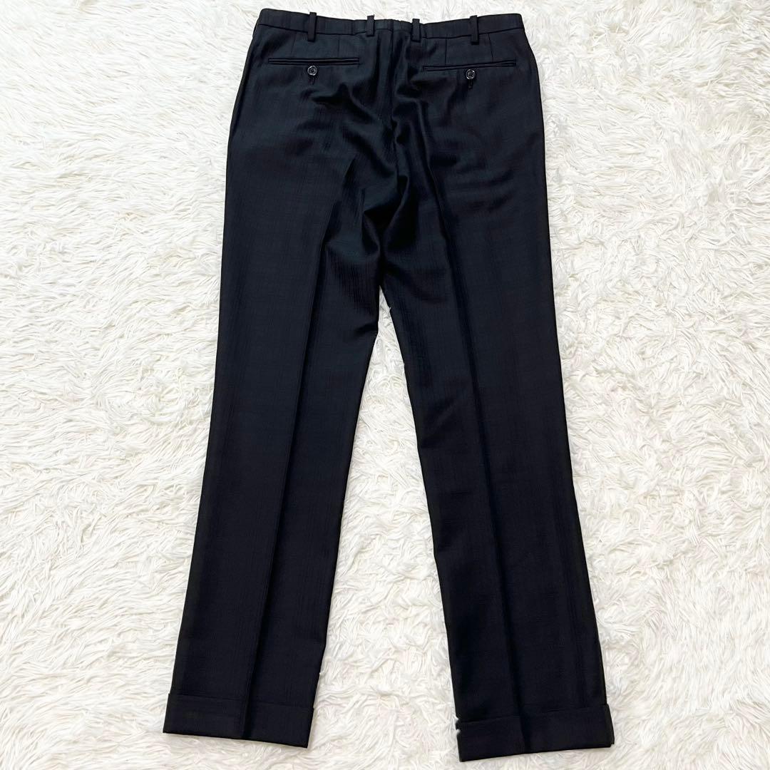 BURBERRYBLACK LABEL スーツ チェック メリノウール 黒