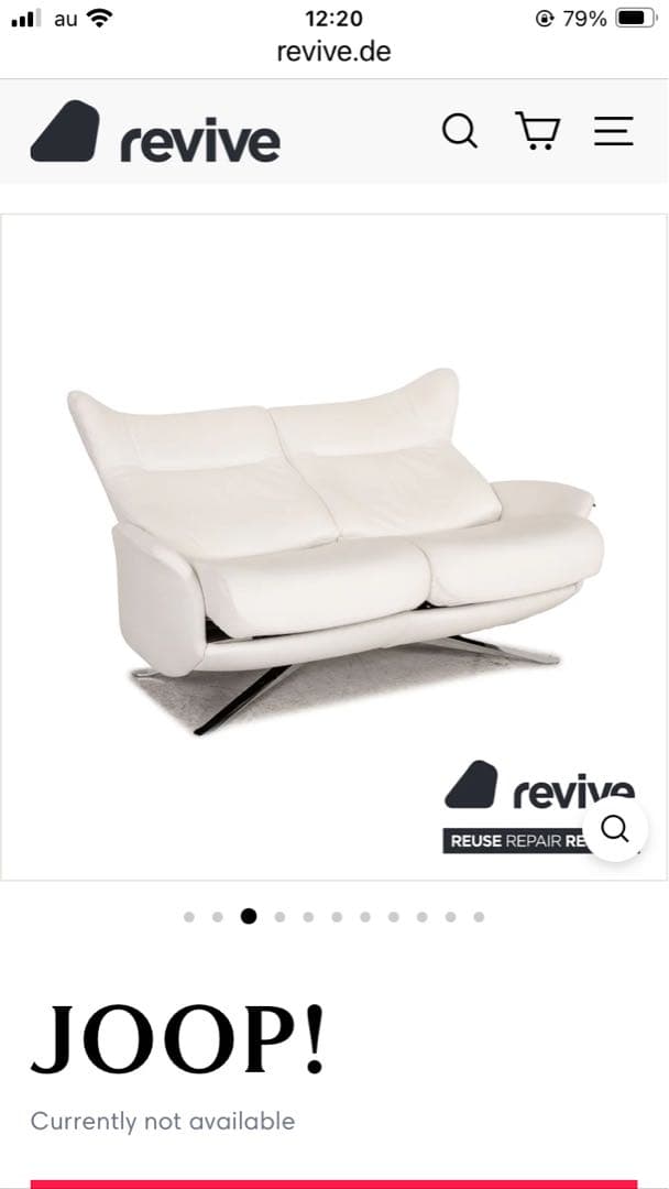 ❤️JOOP! レザーソファ 2人掛け 幅156cm