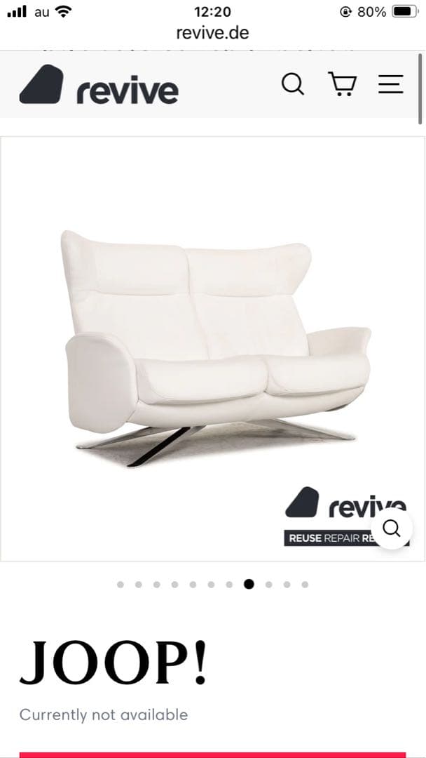 ❤️JOOP! レザーソファ 2人掛け 幅156cm