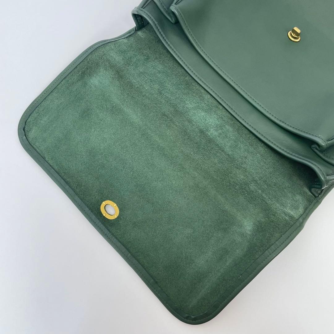 希少 オールドコーチ OLDCOACH ビジネスバッグ ターンロック グリーン