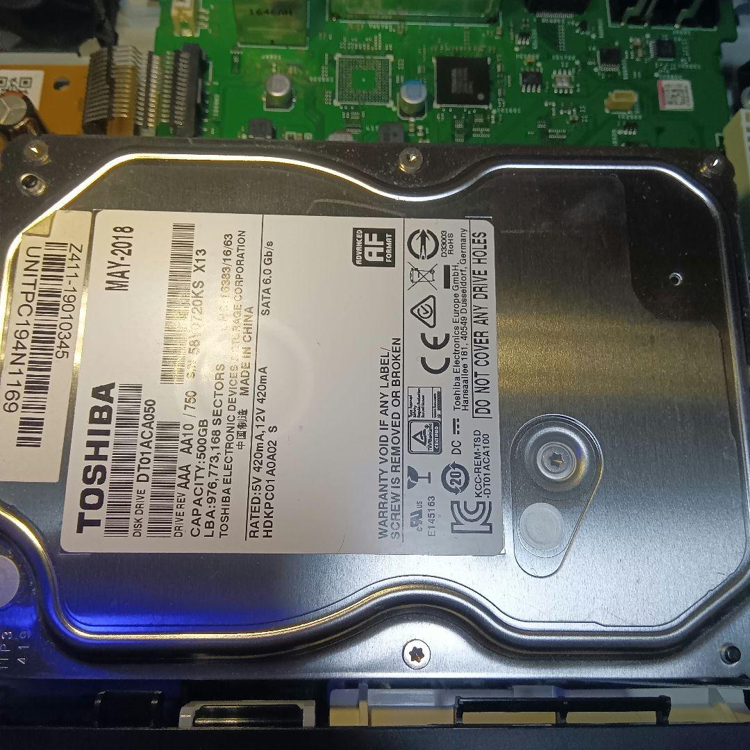 SHARP AQUOSブルーレイ BD-NW510　HDD新品交換第2