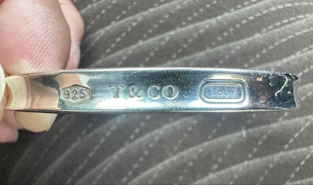 め*こ様 ティファニー　ナローバングル 1837 シルバー925