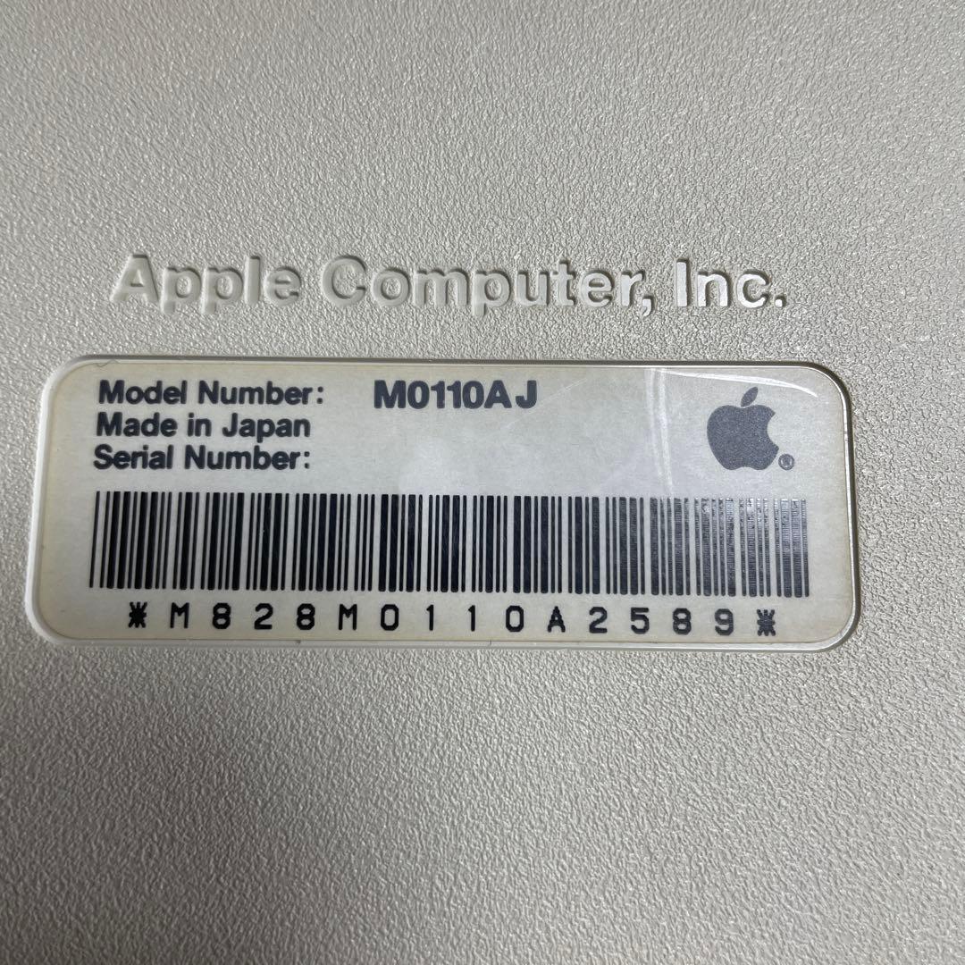 Apple Plus用M0110AJ キーボード 本体、マウス、ケーブル