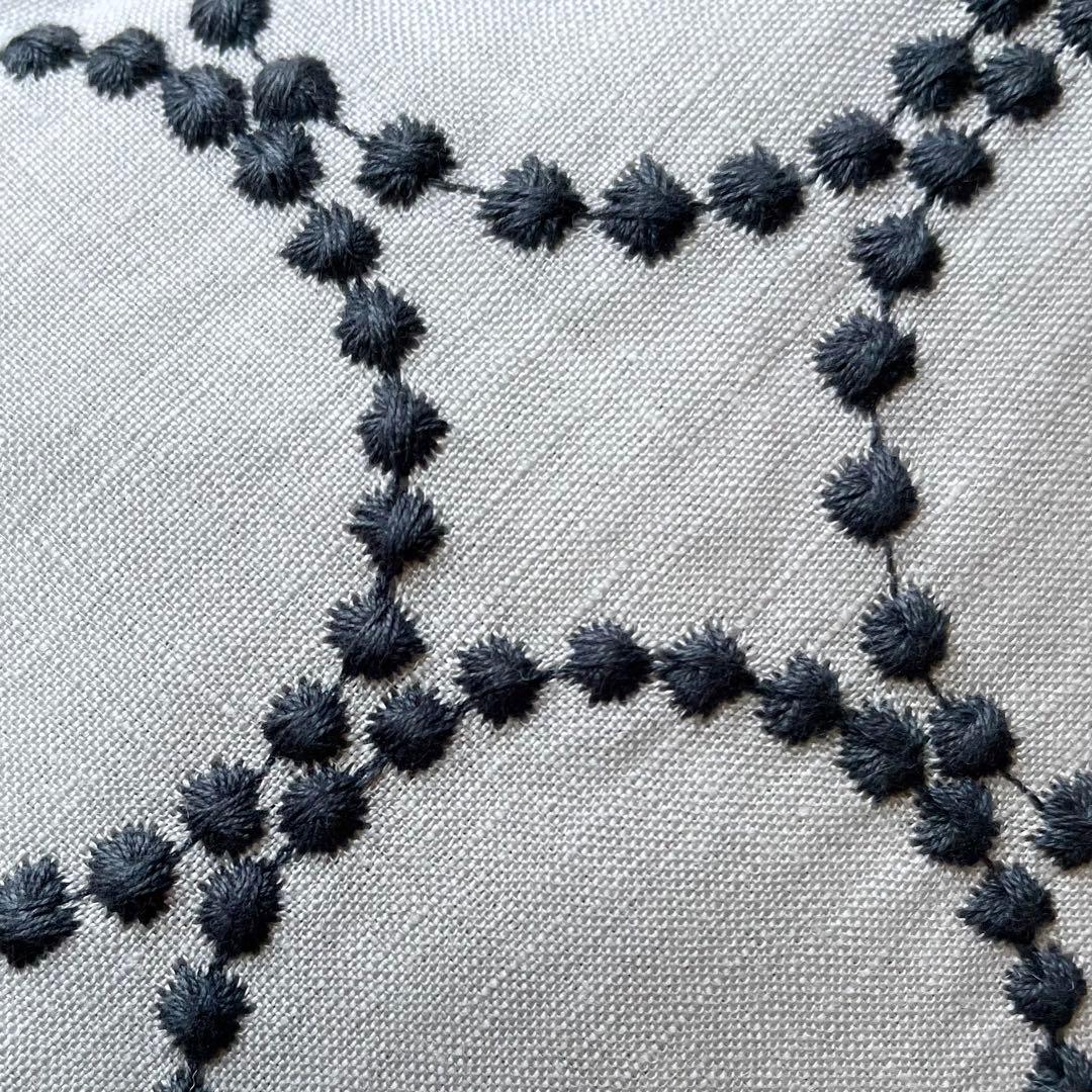 ミナペルホネン 最新タンバリンライトグレー　ハンドメイドボディバッグ