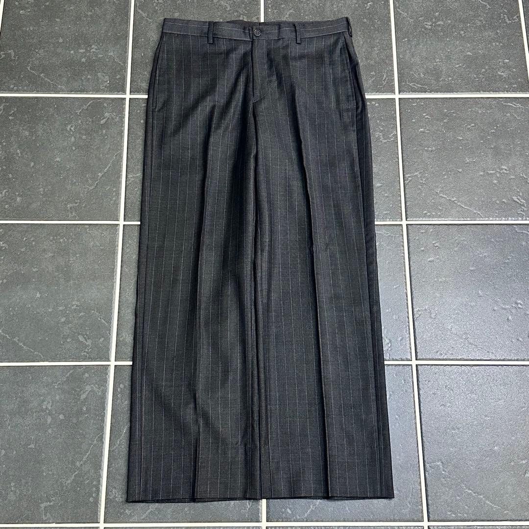 90s Emporio Armani 【ウール　ワイドスラックス　ストライプ】