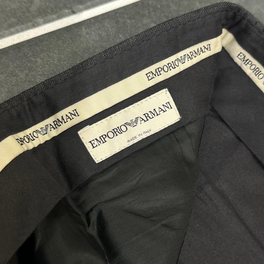 90s Emporio Armani 【ウール　ワイドスラックス　ストライプ】