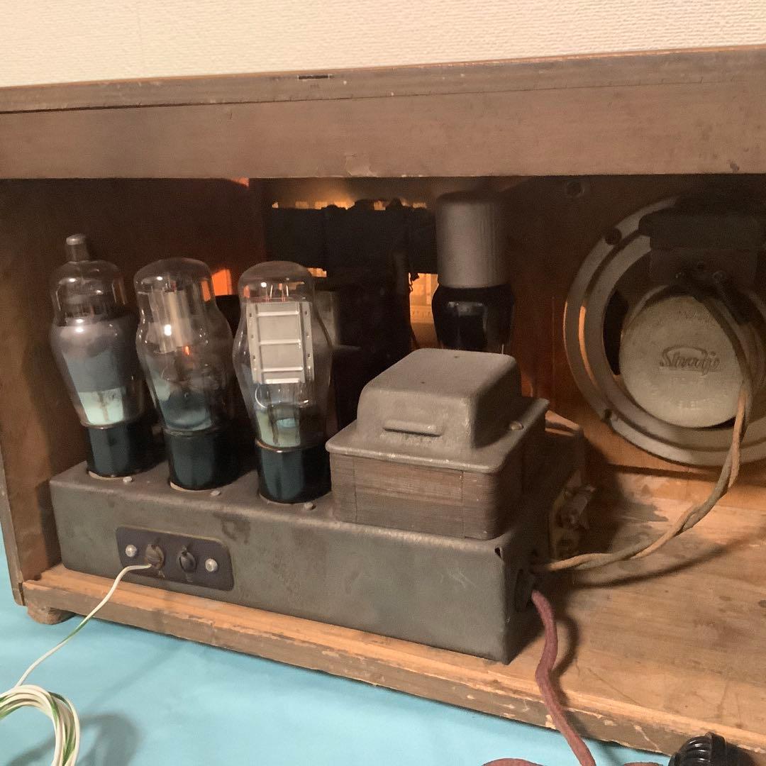 【赤犬】　シャープ　並四ラジオ　動作品　値下げ！