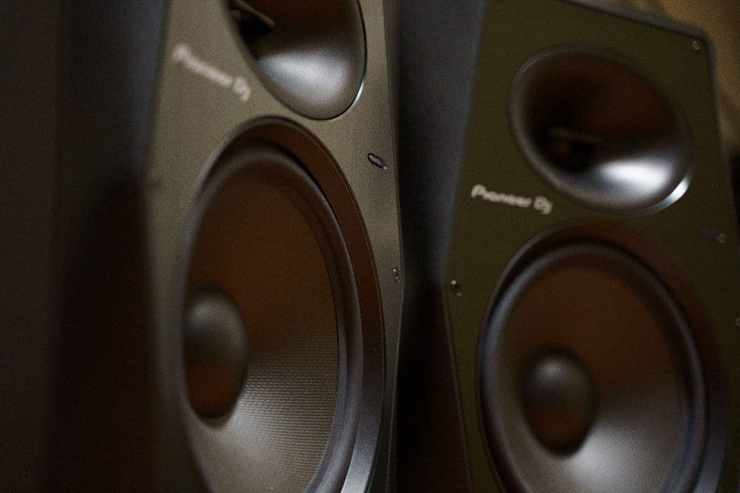 Pioneer VM-80 モニタースピーカー 専用台 XLRケーブル