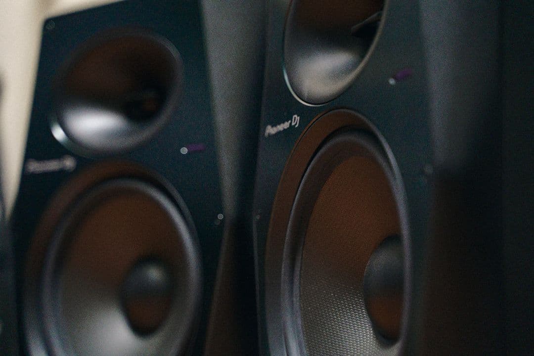 Pioneer VM-80 モニタースピーカー 専用台 XLRケーブル