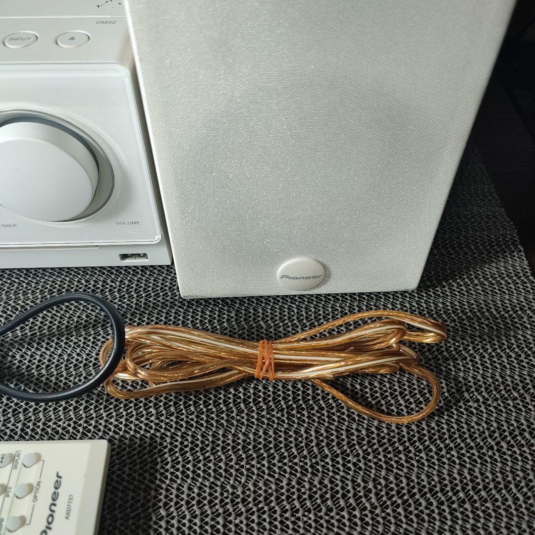 Pioneer ミニコンポ X-CM32BT-W（ホワイト） リモコン付き