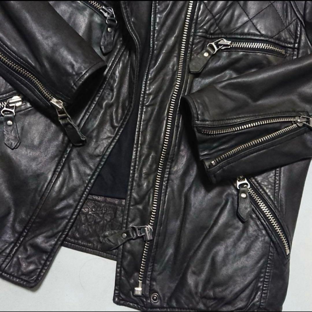 イザベルマラントラムレザー ライダース36