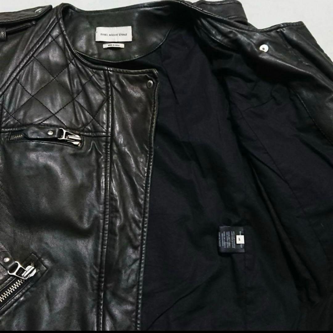 イザベルマラントラムレザー ライダース36