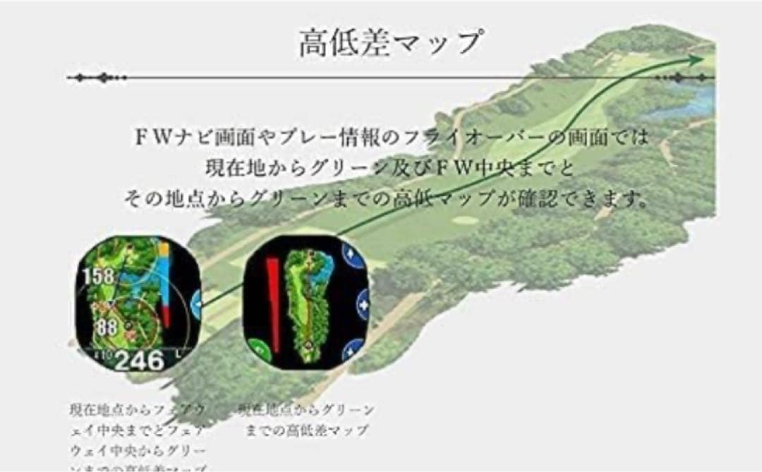 ショットナビ クレスト ホワイト×ローズゴールド