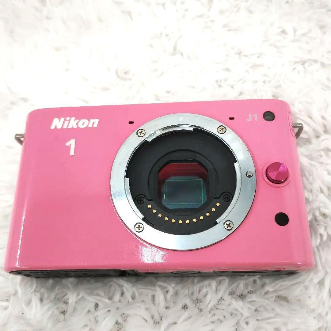 Nikon 1 J1 ピンク ✨️ バッテリー　充電器　箱　ストラップ