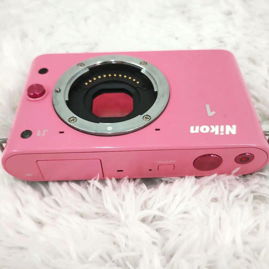 Nikon 1 J1 ピンク ✨️ バッテリー　充電器　箱　ストラップ