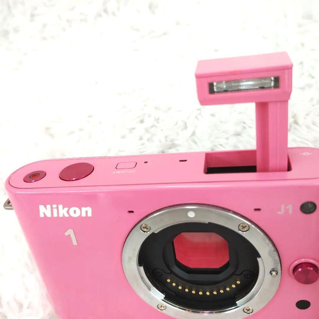 Nikon 1 J1 ピンク ✨️ バッテリー　充電器　箱　ストラップ