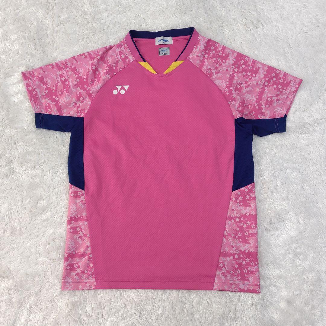 YONEX　バトミントン　日本代表　ゲームシャツ　桜　ピンク