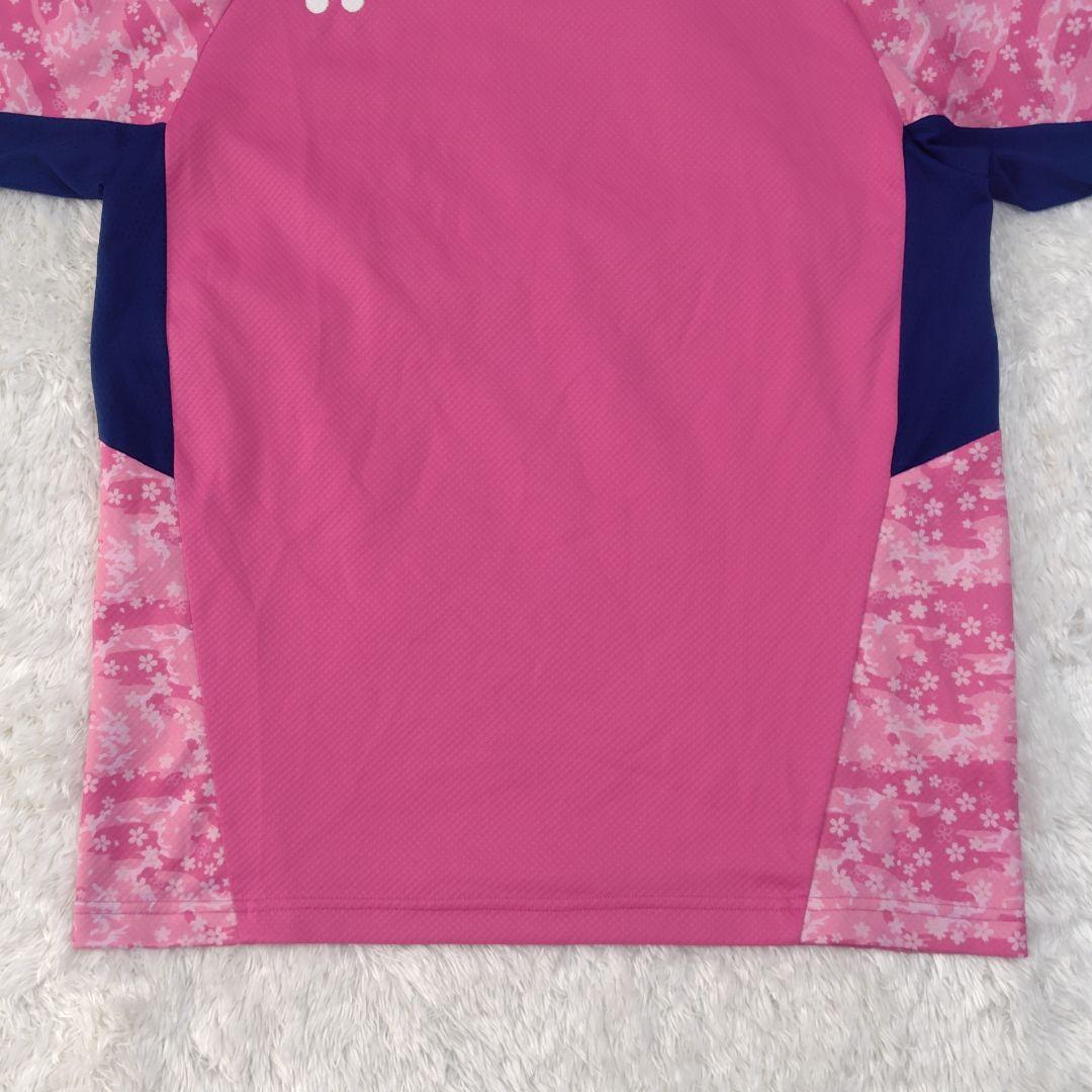 YONEX　バトミントン　日本代表　ゲームシャツ　桜　ピンク