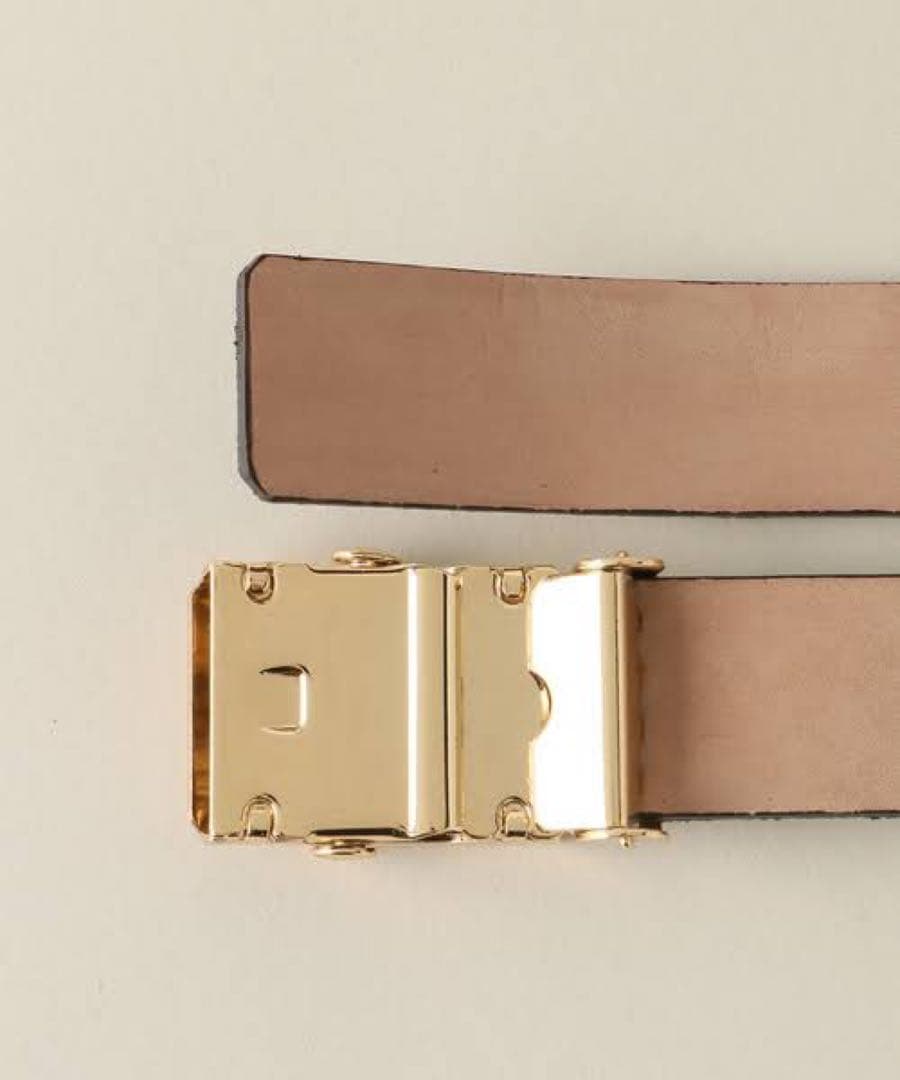 新品 LEFIJE レフィエ スエードオーバルベルト　グレー ブラウン ベージュ