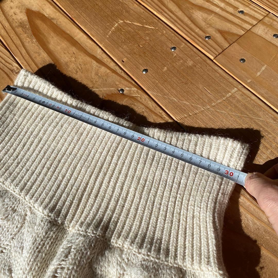 ケーブル編みアイボリーショートパンツ Mサイズ