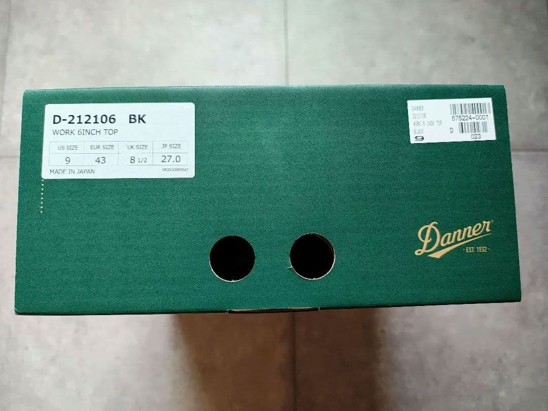 Danner ダナー レザーブーツ WORK 6 INCH TOP