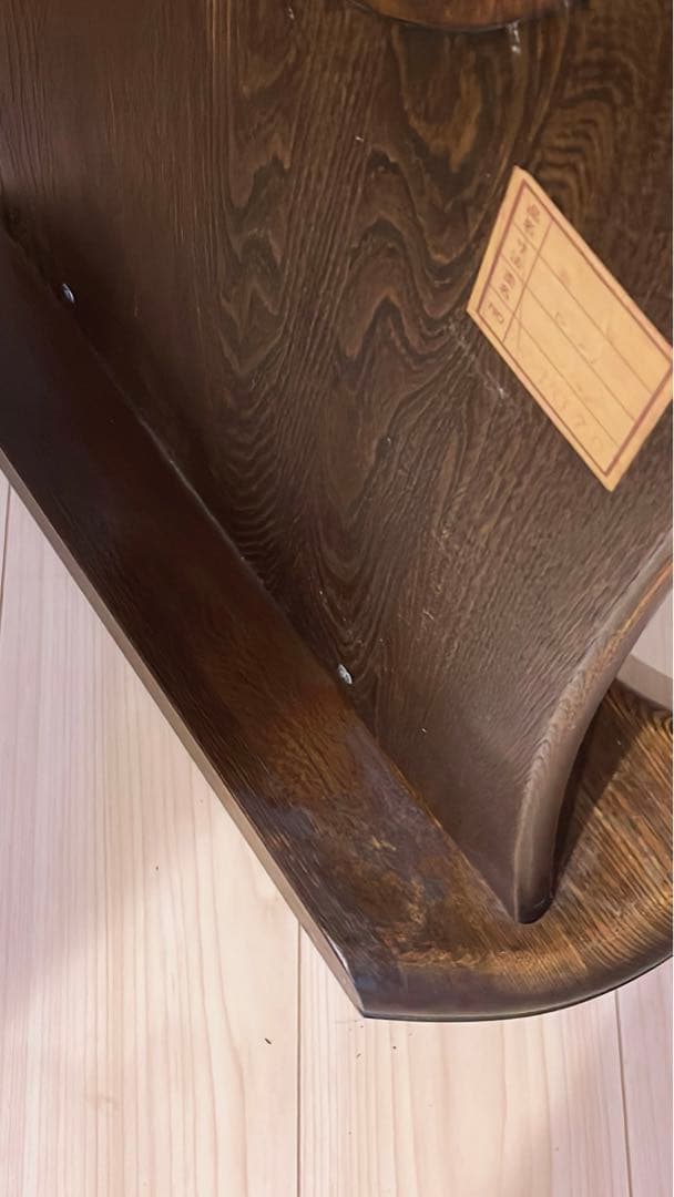 昭和レトロ 松永工房 カンティーニュ 木製姿見 全身鏡 スタンドミラー 古家具