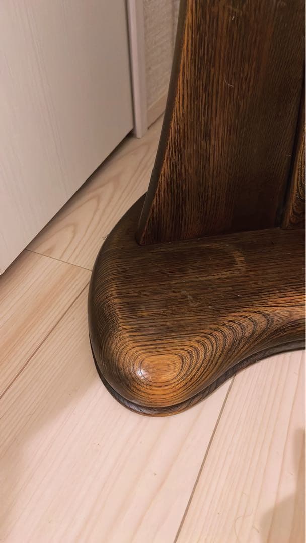 昭和レトロ 松永工房 カンティーニュ 木製姿見 全身鏡 スタンドミラー 古家具