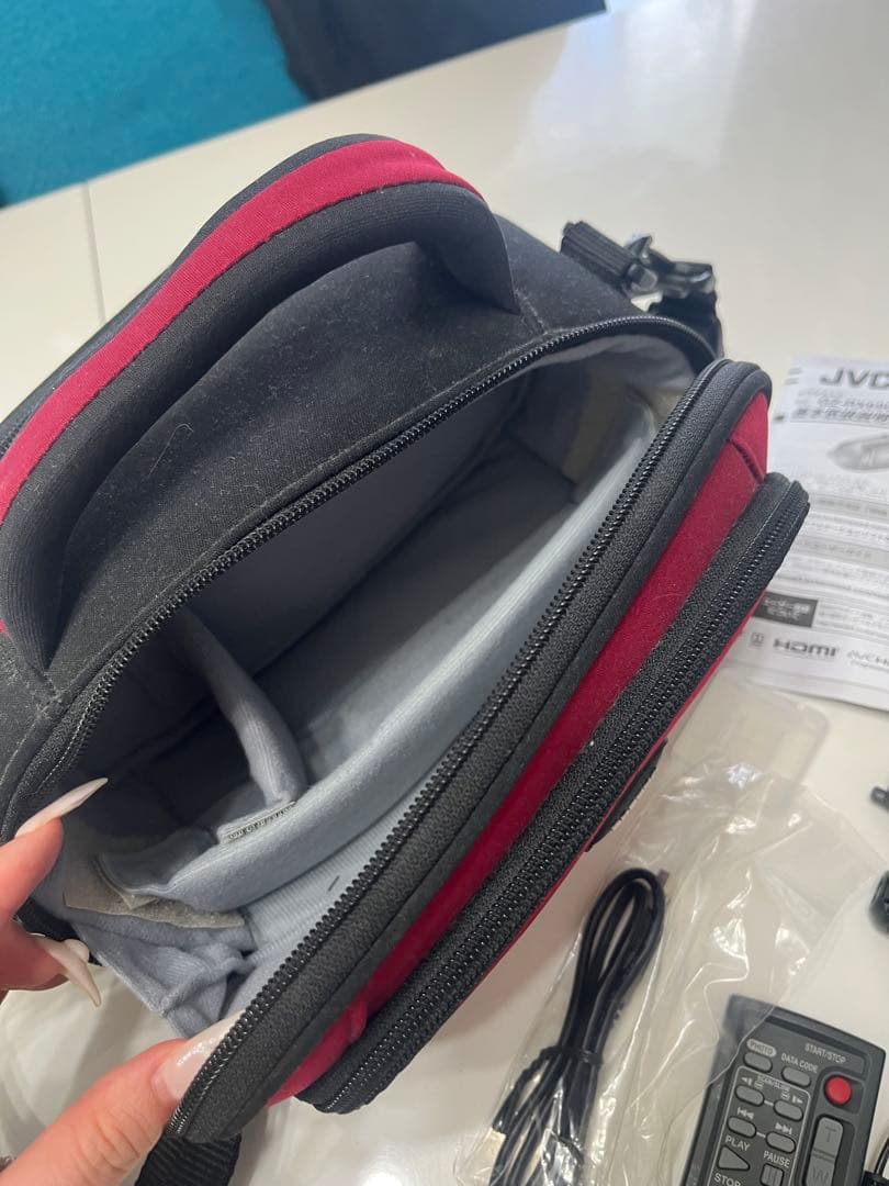 JVC ビデオカメラ オレンジ