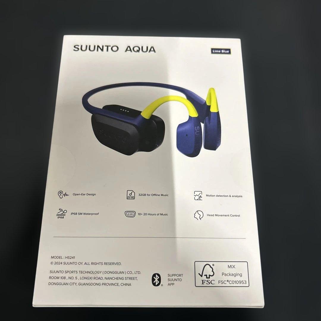 スント SUUNTO骨伝導イヤホン AQUA LIME BLUE