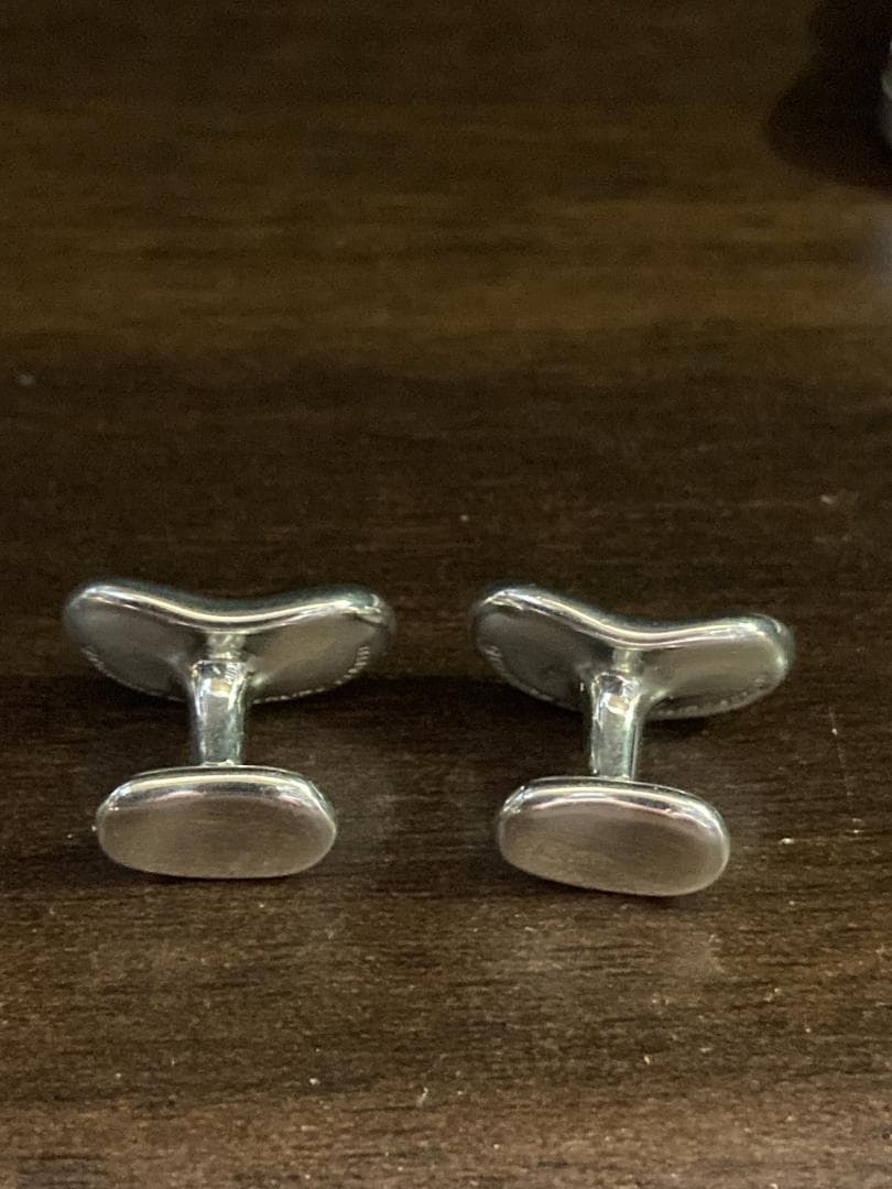 美品 ティファニー ビーンズ カフス ラージ エルサペレッティ シルバー